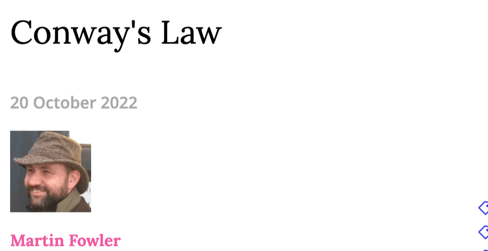 Thumbnail of bliki: Conway's Law