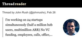 Thumbnail of Thread by @johnrushx on Thread Reader App