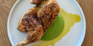 Thumbnail of Roasted Chicken with Parsnip Cilantro Puree