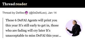 Thumbnail of Thread by @0xDefiLeo on Thread Reader App